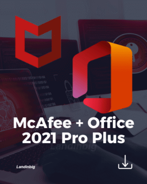 McAfee Antivirus + Office 2021 Profesional Plus para Windows – Licencia Digital