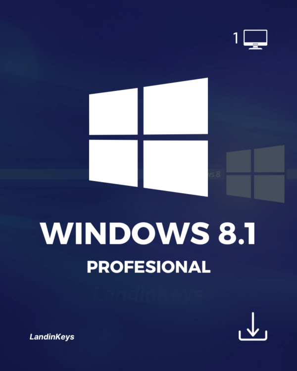 Windows 8.1 Profesional - 1PC/Permanente - Imagen 1
